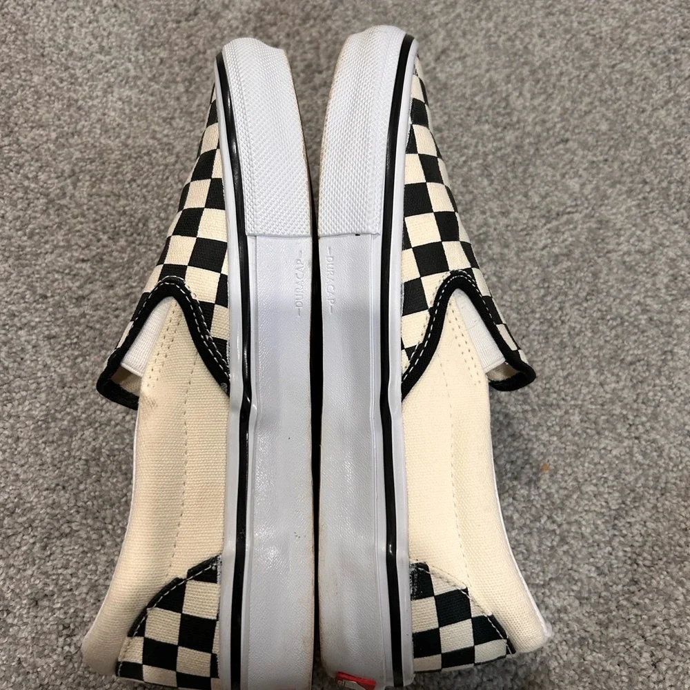 Vans Black and White Checkerboard Slip-Ons - Picture 9 of 15